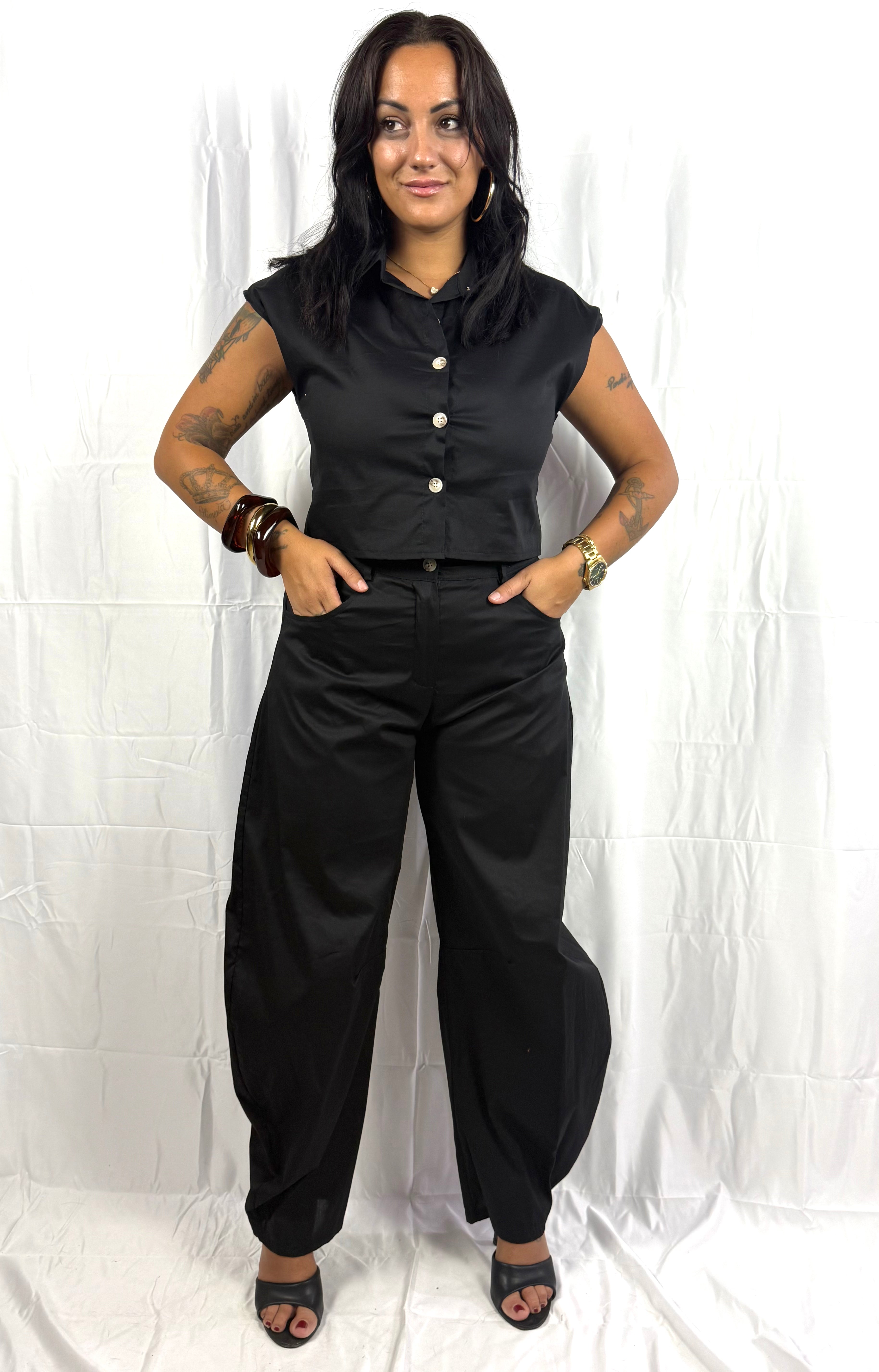 Completo causal ballon 100% cotone